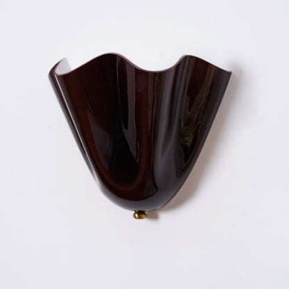 Blütenblatt Glas-Wandlampe