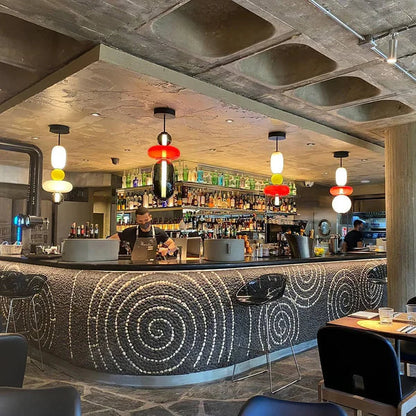 Nordische bunte Glas-Hängeleuchte