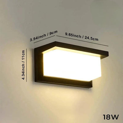Moderne wasserdichte LED-Außenwandleuchte