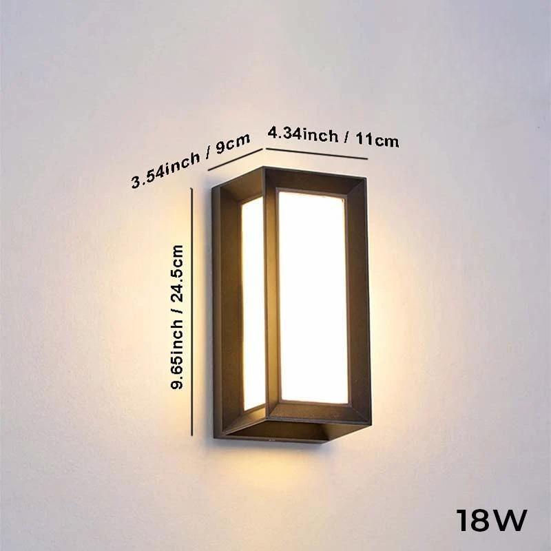 Moderne wasserdichte LED-Außenwandleuchte