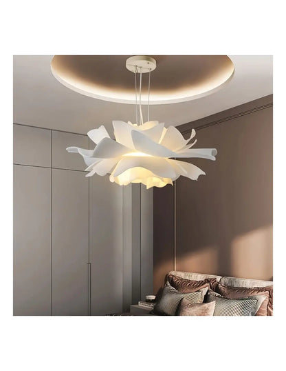 Nordische Acryl-Blumen-Hängeleuchte