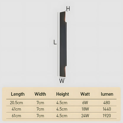 Moderne LED-Außenwandleuchte