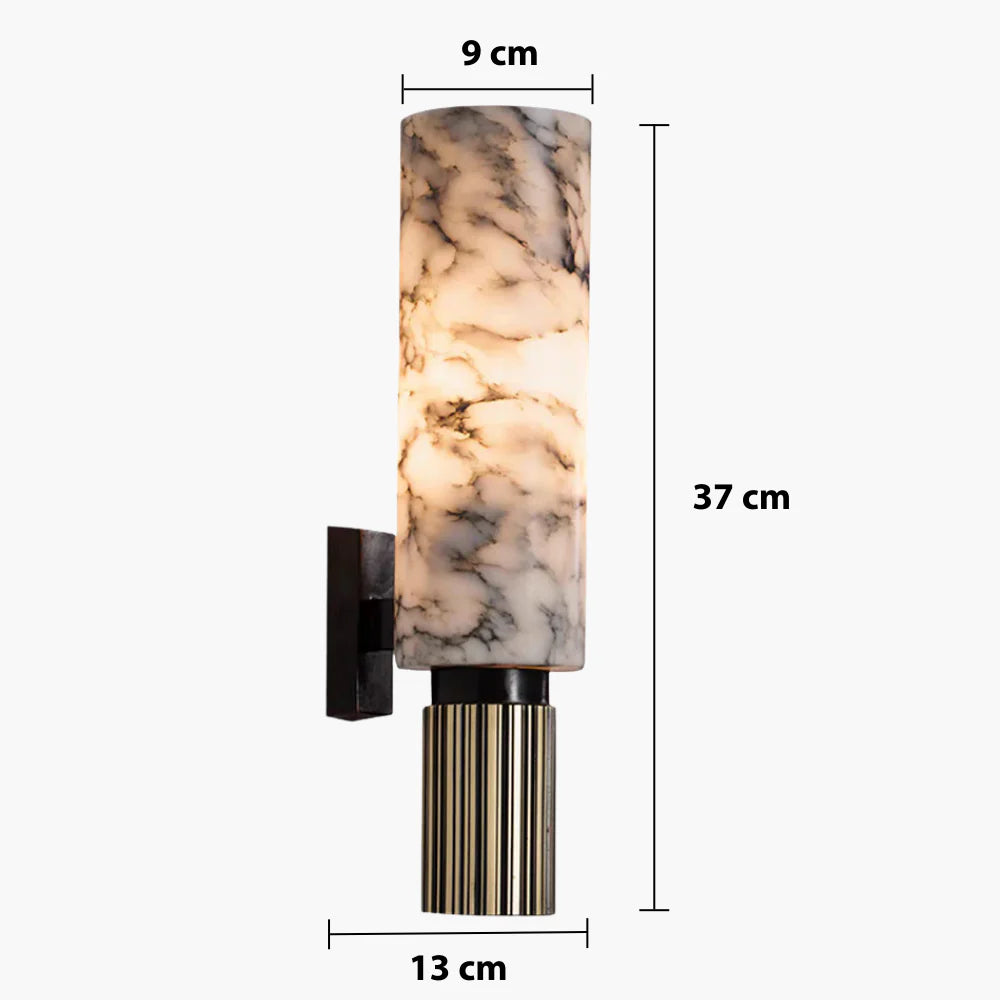 Elegante Marmor-Wandleuchte