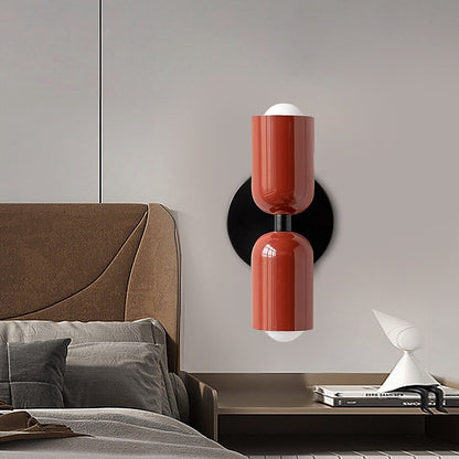 Industrielle Doppelkopf-Wandlampe