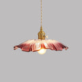 Retro-Blumen-Glas-Hängeleuchte