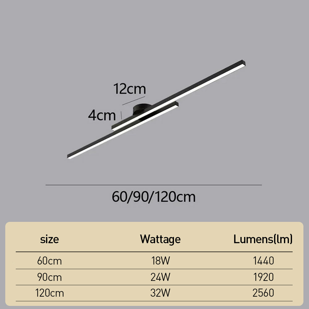 Verlängerte Aluminium-LED-Deckenleuchte