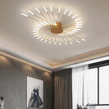 Moderne Deckenlampe im Feuerwerkslook – Dekorative Beleuchtung mit LED-Technik-Aster Selection