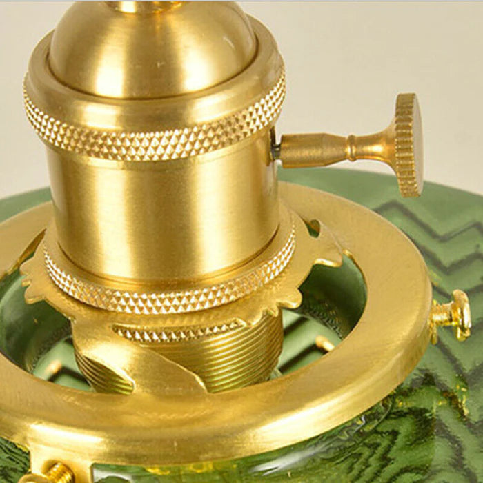 Zylindrische Hängelampe aus strukturiertem Glas