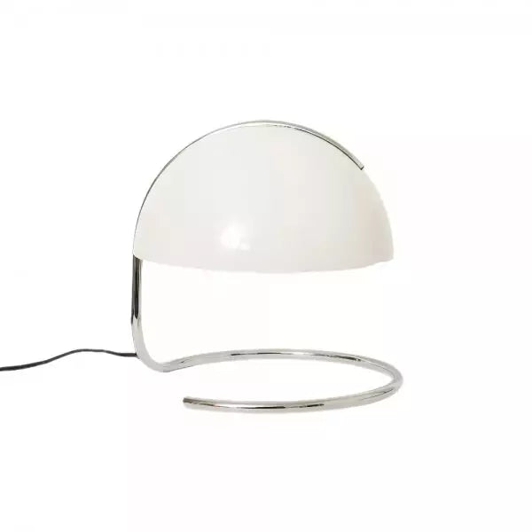 Postmoderne Tischlampe aus Metall und Glas