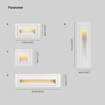 Moderne LED-Terrassen- und Stufenleuchte
