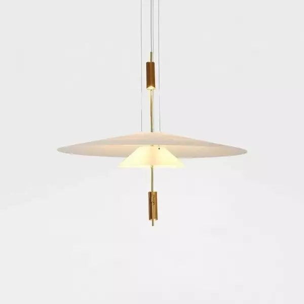 Skulpturale mehrschichtige Hängelampe