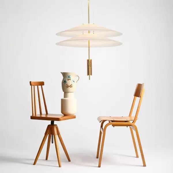 Skulpturale mehrschichtige Hängelampe