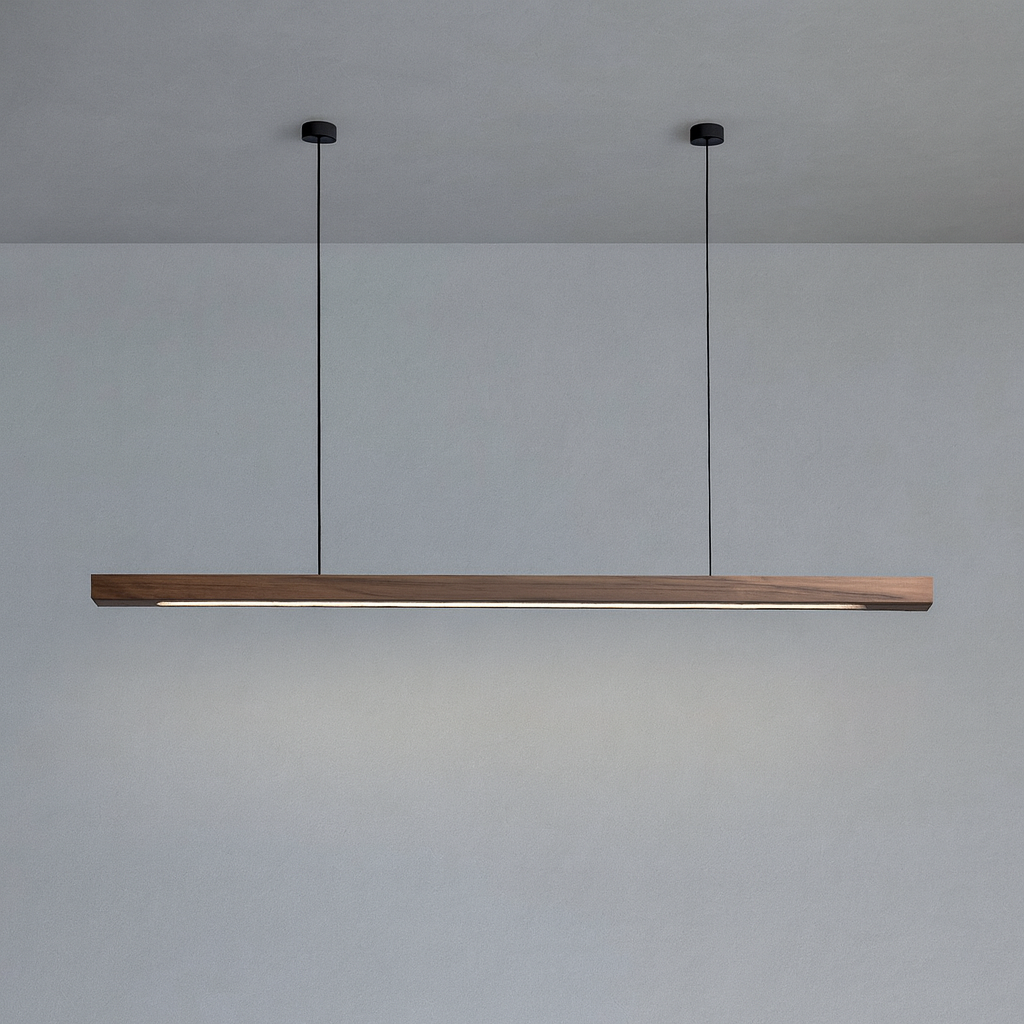 Moderne skandinavische Holz-Pendelleuchte
