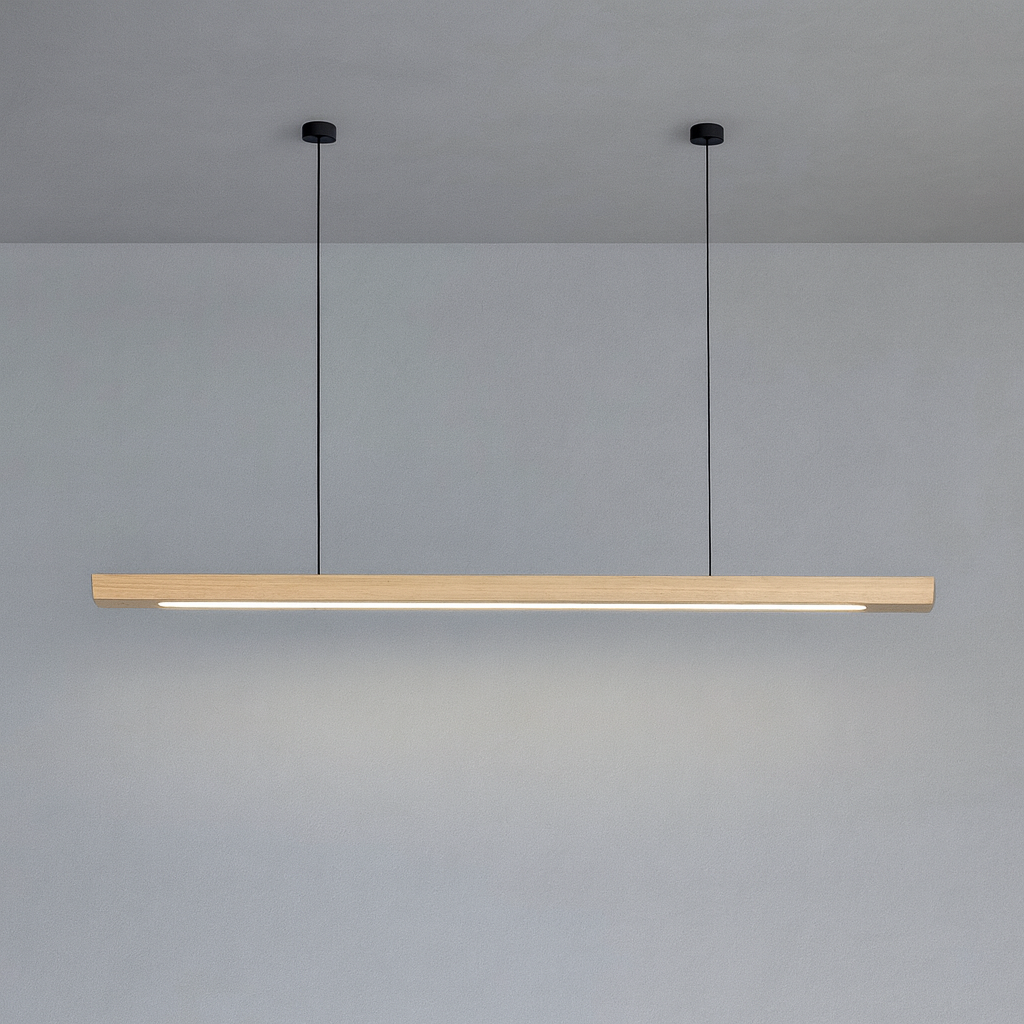 Moderne skandinavische Holz-Pendelleuchte