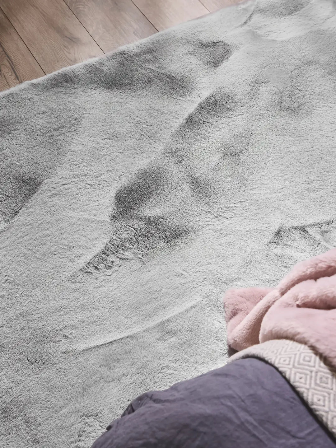 Waschbarer Kunstfellteppich