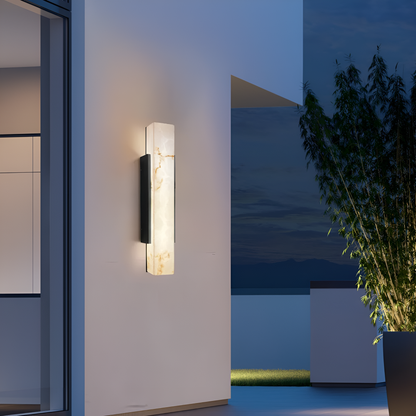 Steinleuchte für Außenwände