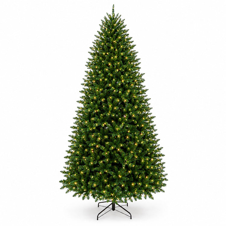 Fenmara traditioneller, vorbeleuchteter Weihnachtsbaum aus PVC, 12 ft