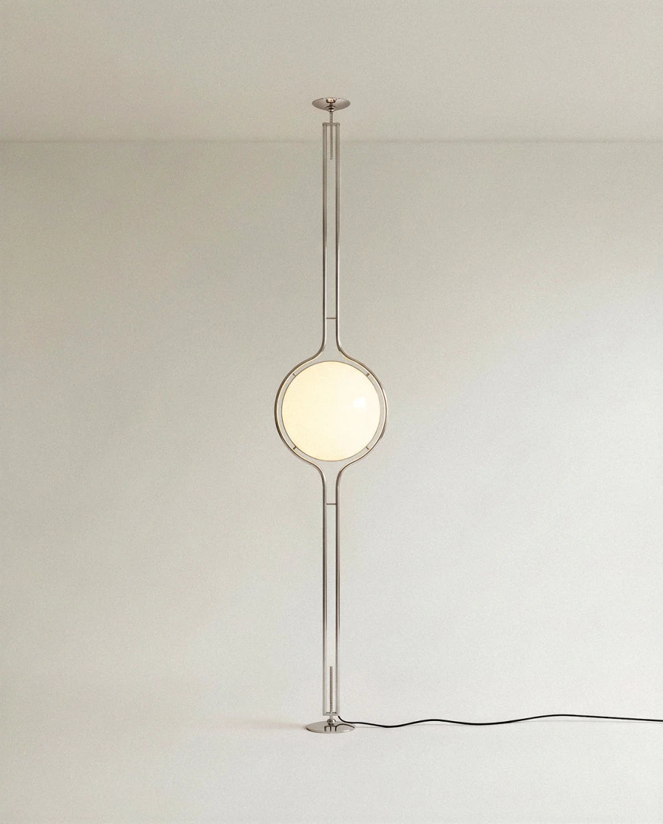 Pelvaro Mid-Century-Metalllampe vom Boden bis zur Decke