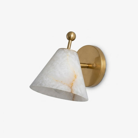 Wandleuchte mit Alabasterkegel