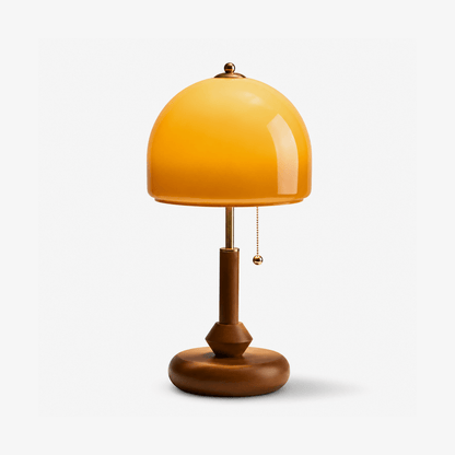 Bricora Mid-Century-Walnuss-Tischleuchte