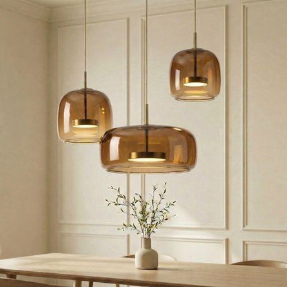 Getöntes Glas-Pendelleuchte Lumira Nordic