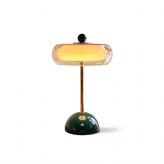 Calvento Art-déco-Glas-Tischleuchte