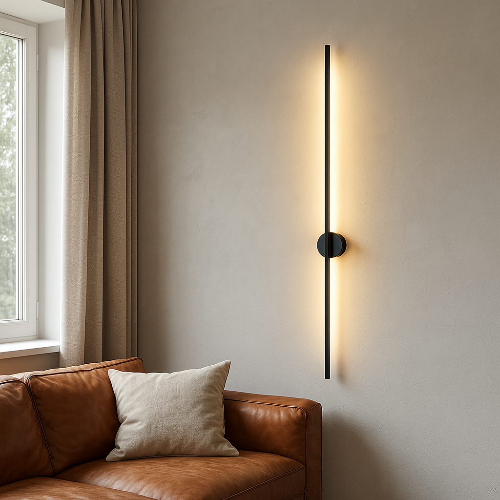 Lineare LED-Wandleuchte in Stabform