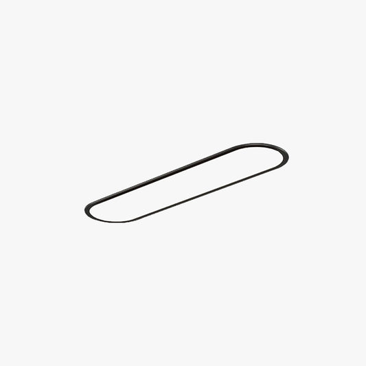 Ovale minimalistische Metalldeckenleuchte Ovalis
