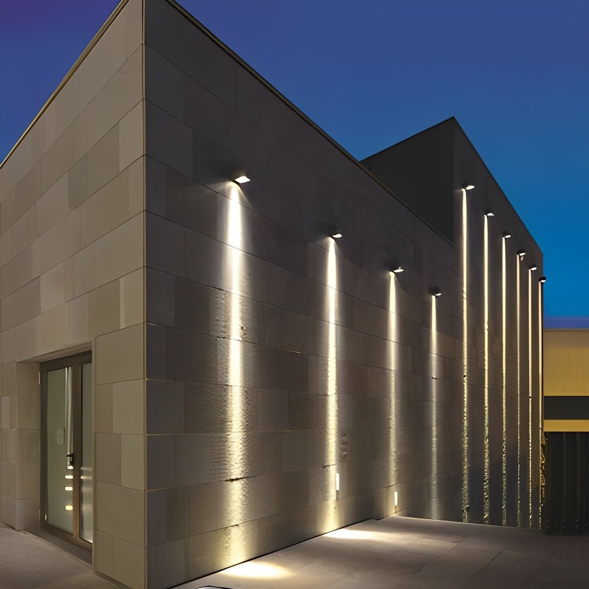 Cascara moderne Aluminium-Fassadenwandleuchte