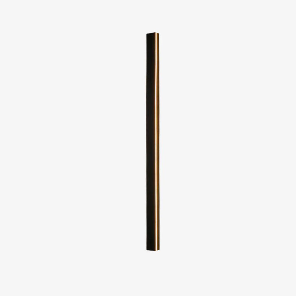 Veldrin minimalistisches, schlankes schwarzes Außen-Wandlicht aus Metall