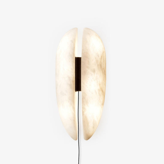 Wandleuchte mit Alabasterpaneel zum Einstecken
