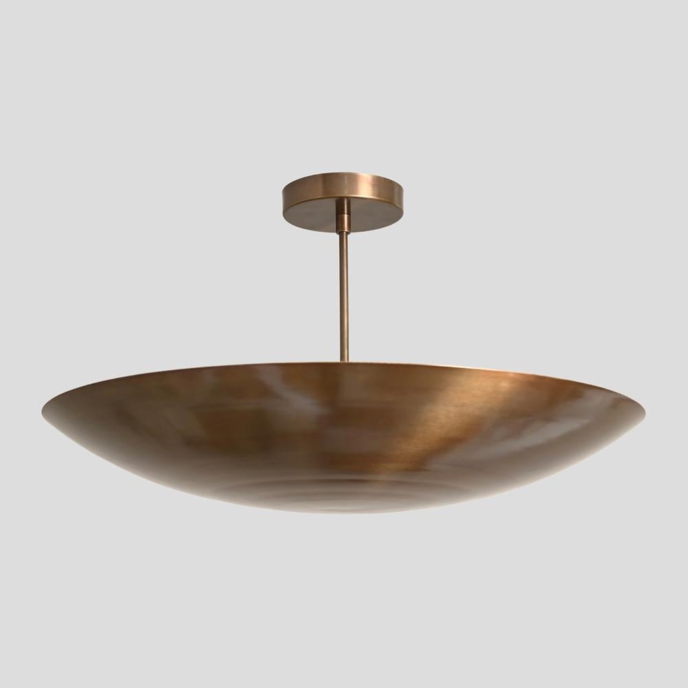 Domavell Mid-Century-Messingkuppel-Kronleuchter