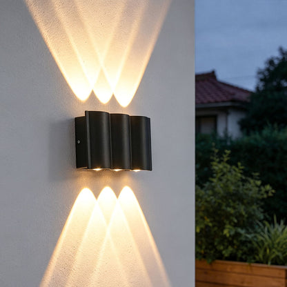Wave LED-Außenwandleuchte