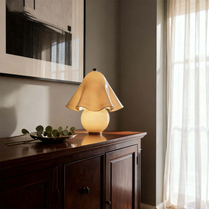 Halcyra Boho-Keramik-Tischlampe