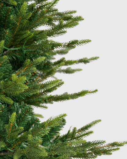 Skovra Klassischer PE/PVC-Weihnachtsbaum, 12 ft, vorbeleuchtet