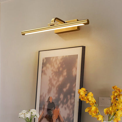 Verstellbare goldene Bilderleuchte