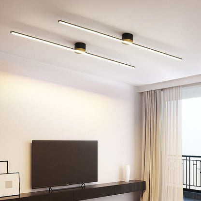 Filara minimalistische lineare Deckenleuchte aus Metall