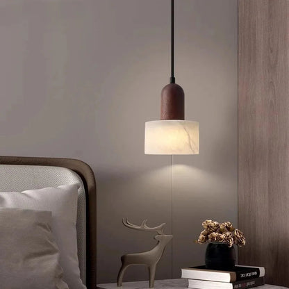 Sarelle Japandi Jade-Marmor-Pendelleuchte