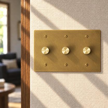 Faylore Vintage Messing-Drehdimmer mit 3 Schaltstufen