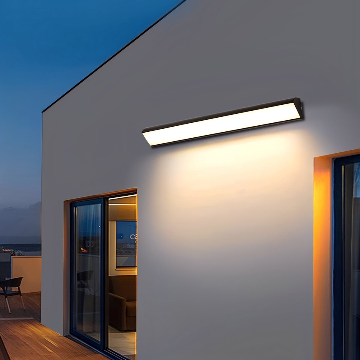 Tanvelle minimalistische lineare Außenwandleuchte aus Aluminium