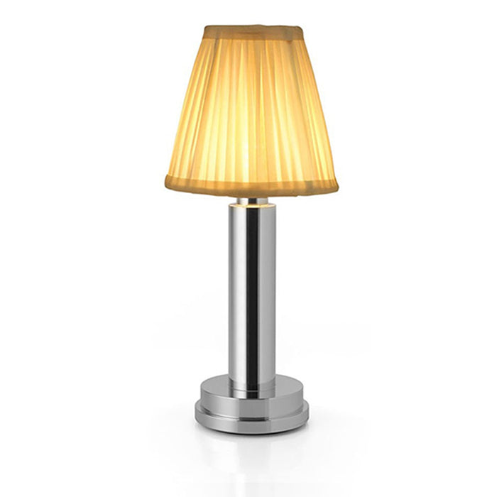 Lumelle minimalistische kabellose Tischlampe aus Stoff