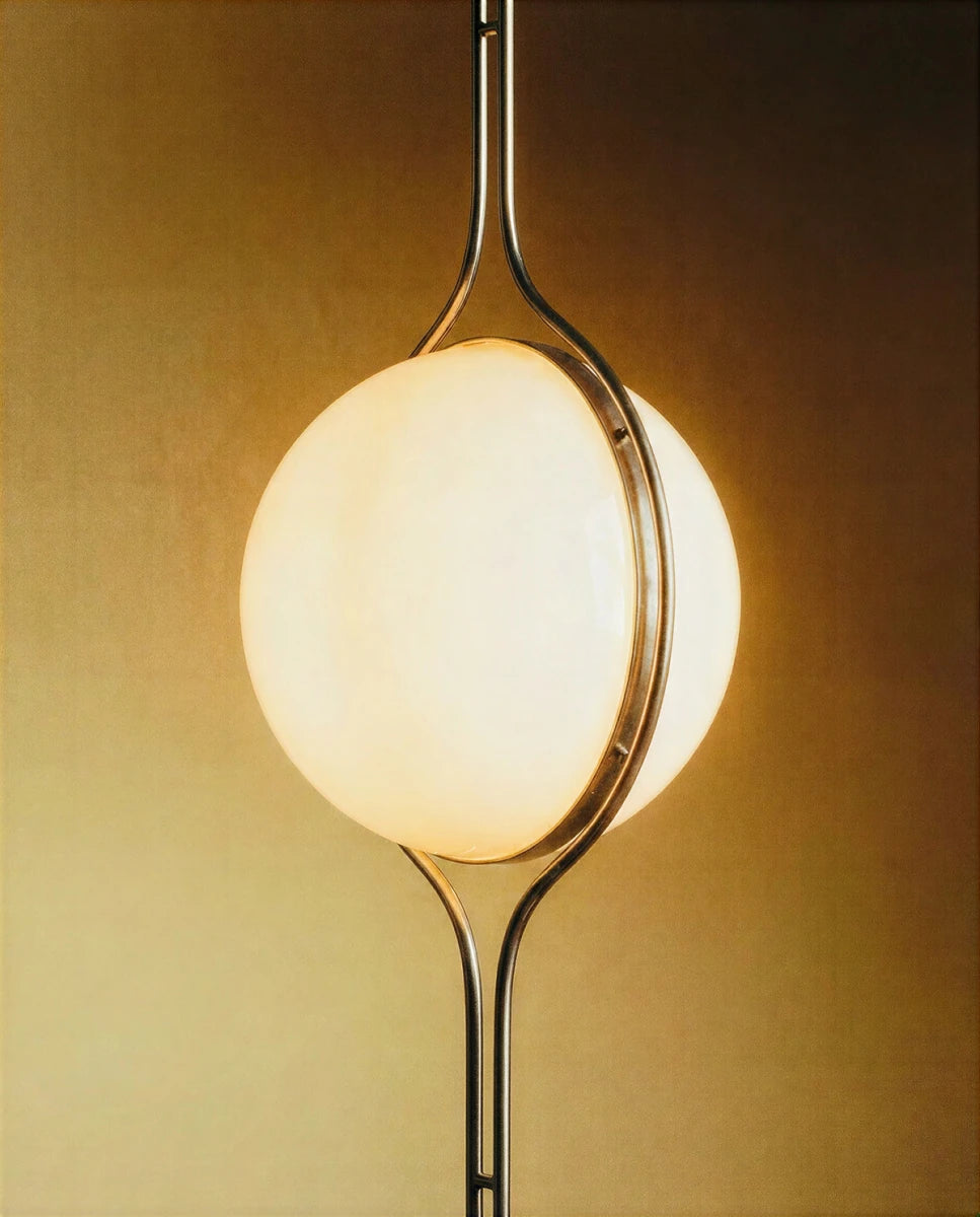 Pelvaro Mid-Century-Metalllampe vom Boden bis zur Decke