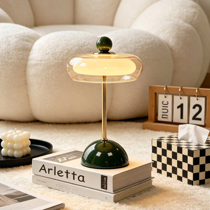 Quorren Art-déco-Glas-Tischlampe