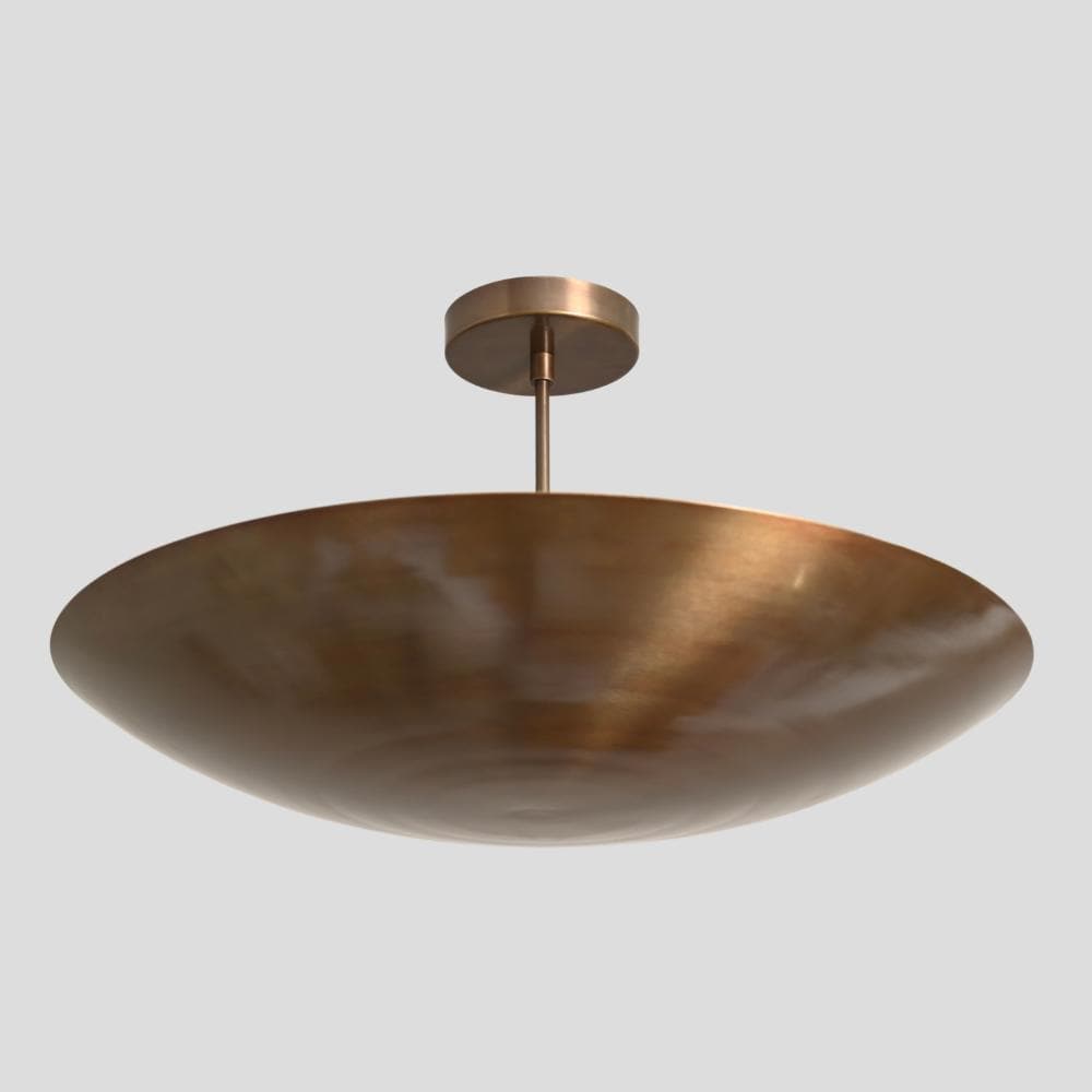 Domavell Mid-Century-Messingkuppel-Kronleuchter