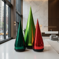 Glintora Moderner metallischer aufblasbarer Weihnachtsbaum aus PVC