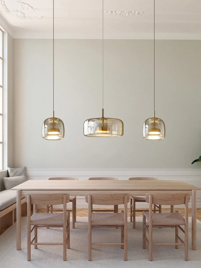 Getöntes Glas-Pendelleuchte Lumira Nordic