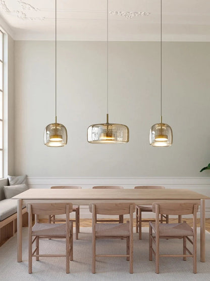 Getöntes Glas-Pendelleuchte Lumira Nordic