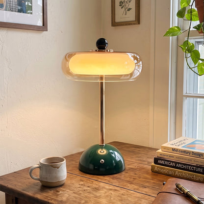 Quorren Art-déco-Glas-Tischlampe