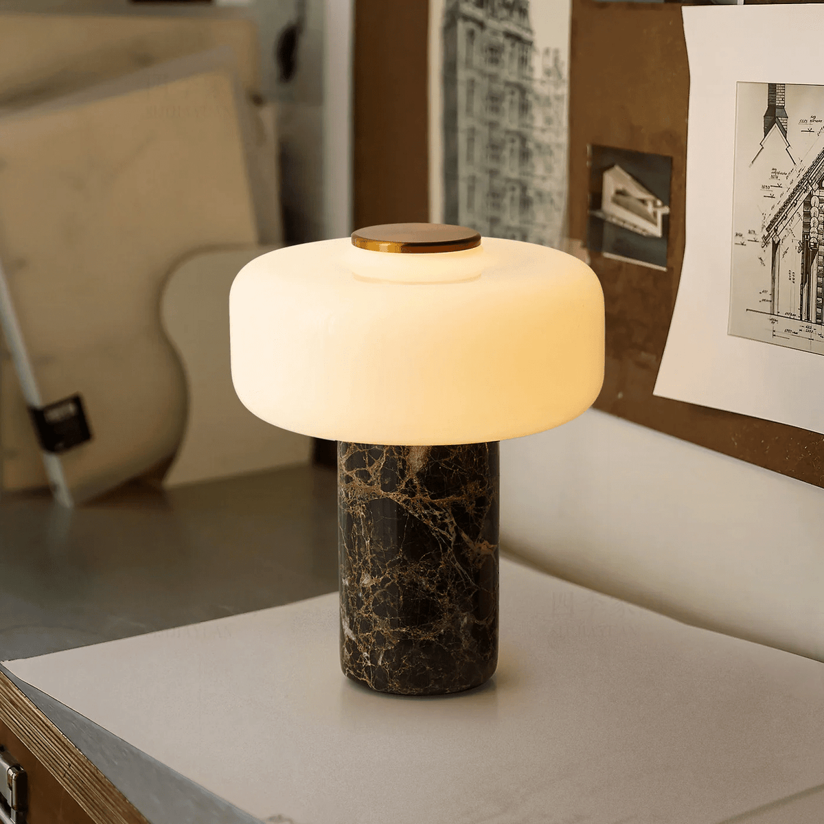 Wintero Nordische Marmor-Tischlampe