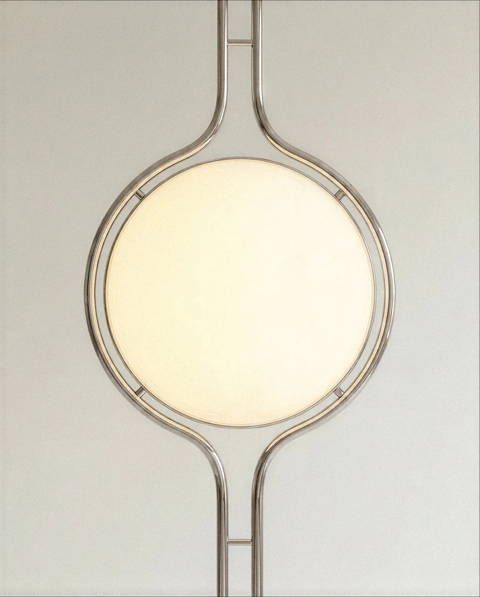 Pelvaro Mid-Century-Metalllampe vom Boden bis zur Decke